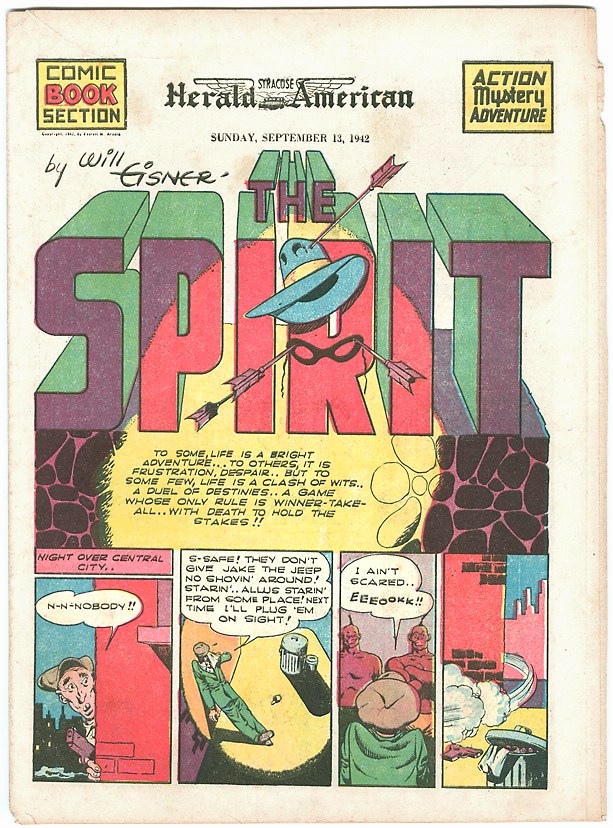 SPIRIT Sections: Are They Coverless Comics or Not? - Golden Age Comic ...
