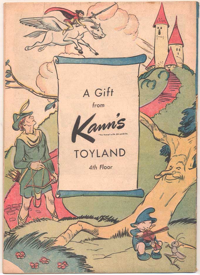 Kid Riding Books Cartoon Children Riding a Winged Horse - Golden Age Comic Books - CGC Comic ...