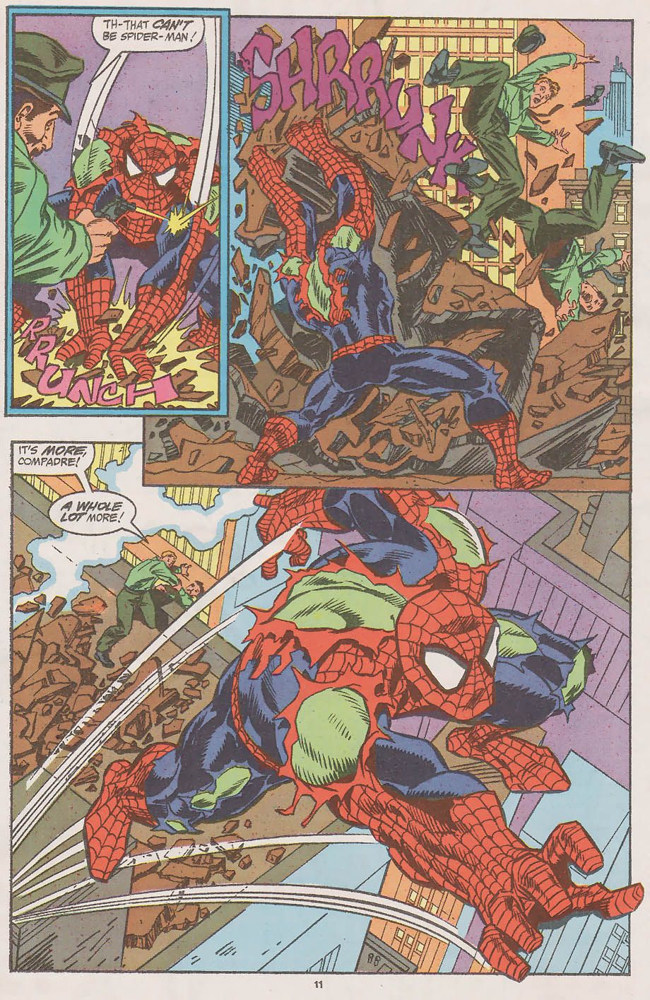 On the hunt Web of Spiderman 70 Original Comic Art