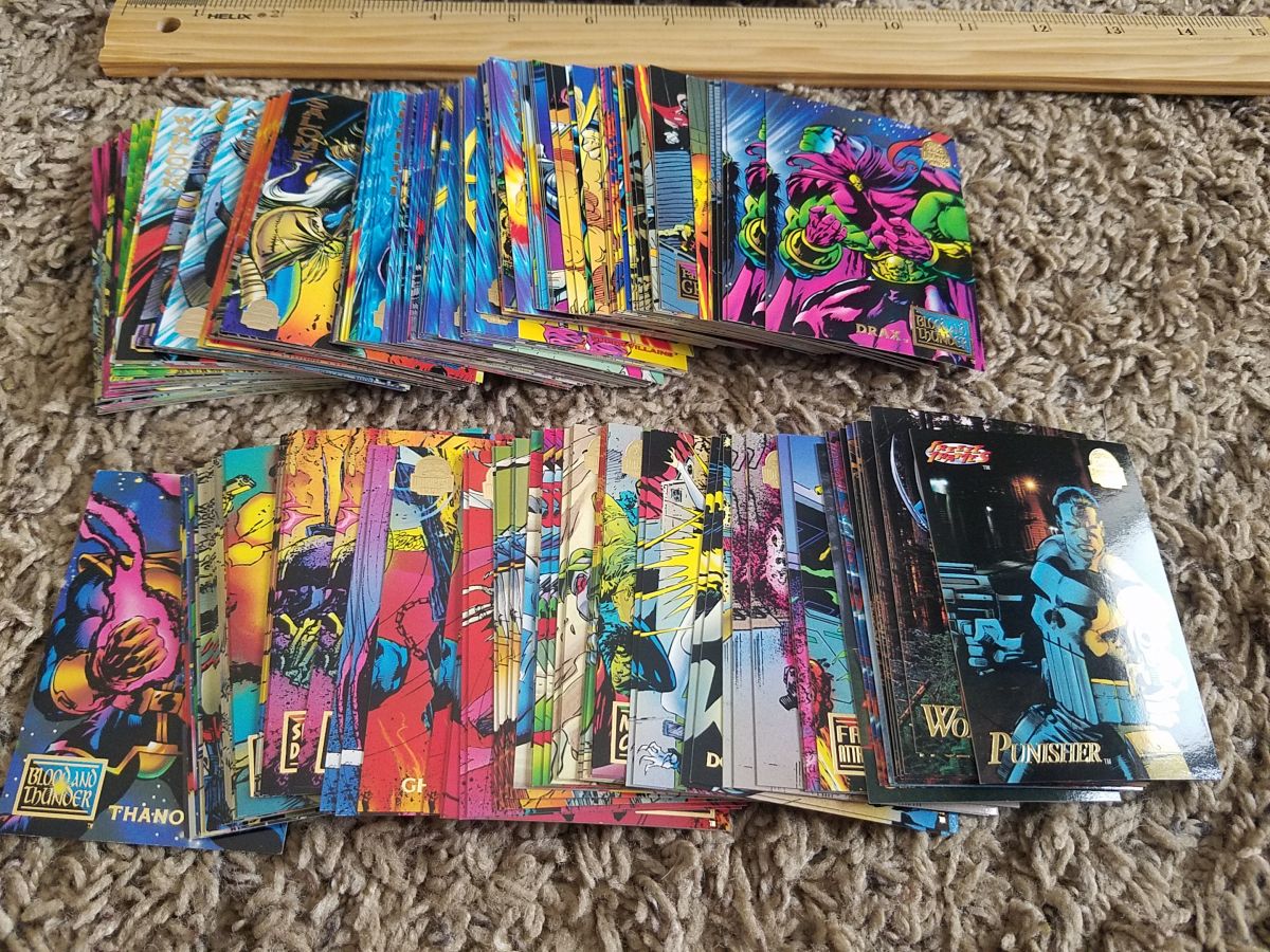 [CLOSED] Lot of ~1,000 Marvel Trading Cards, Including Marvel Universe ...