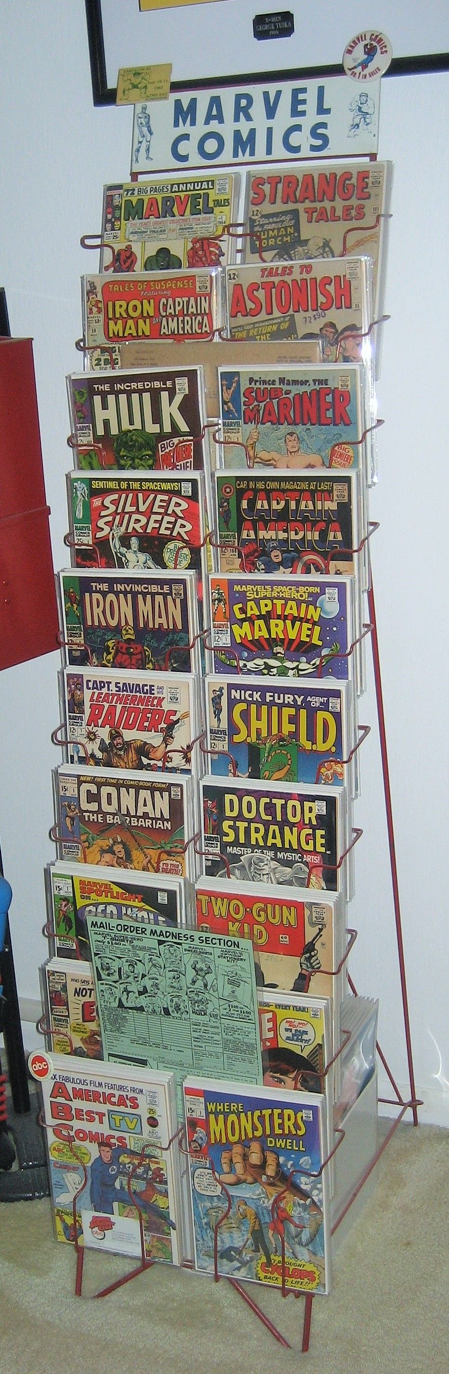 Marvel Comic Rack from 1960's - Comics General - CGC Comic Book ...