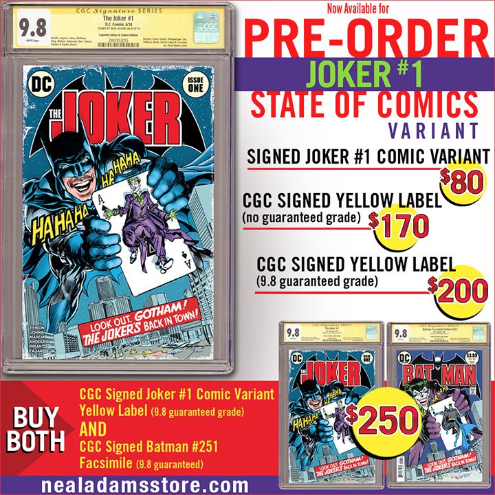 Neal Adams Batman 251 Facsimile And The Joker 1 State Of Sales Variant 9 8s Pre Order Comics Market Sales Advertising Ebay Dealers Etc Cgc Comic Book Collectors Chat Boards Neal Adams Batman 251 Facsimile And The Joker 1 State Of Sales Variant 9 8s Pre Order Comics Market Sales Advertising Ebay Dealers Etc Cgc Comic Book Collectors Chat Boards