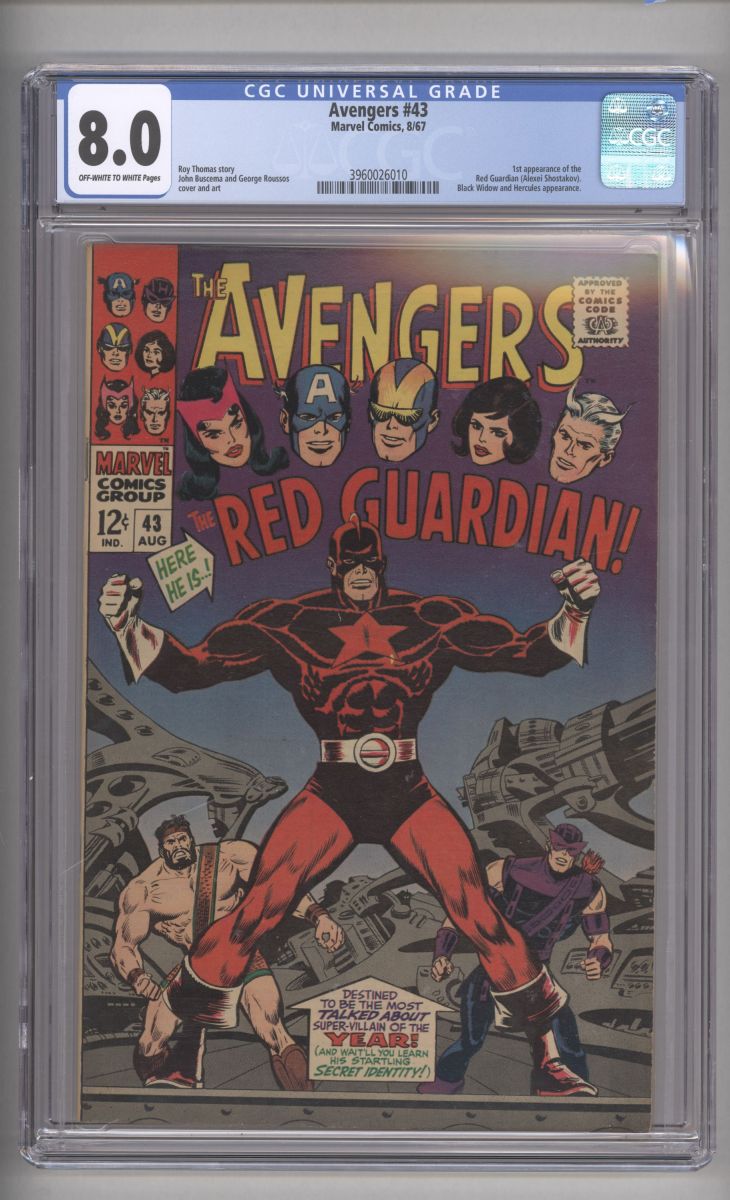 Avengers 43 CGC 8.0 Front Cover.jpg