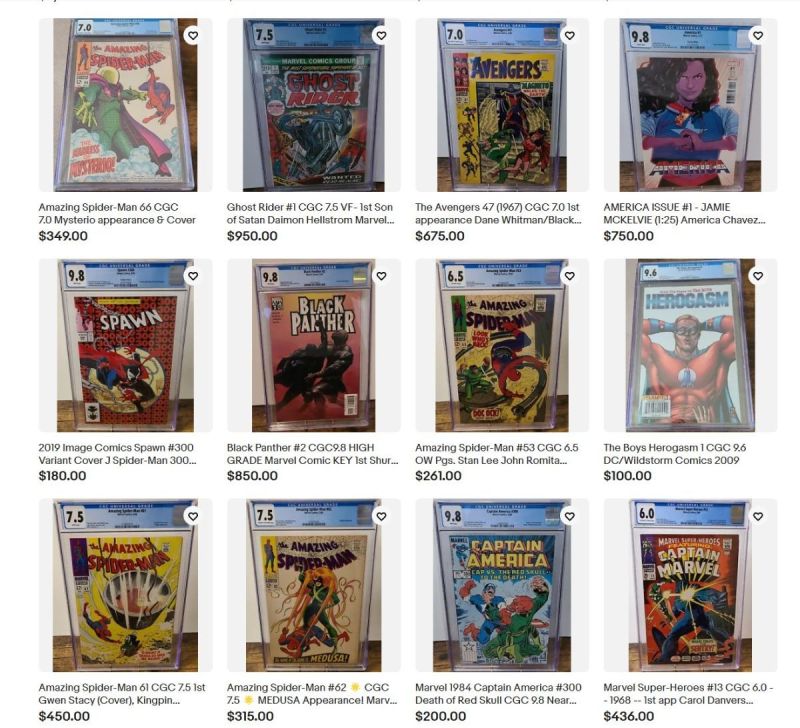 Check out some great books for sale on Ebay! Comics Market Sales
