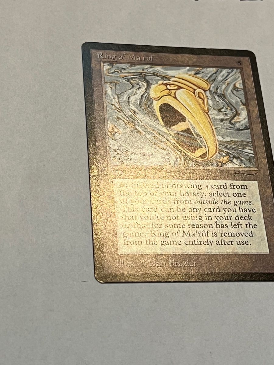 MTG Ring of Ma'Ruf - Grade? - CGC Cards General Discussion - CGC