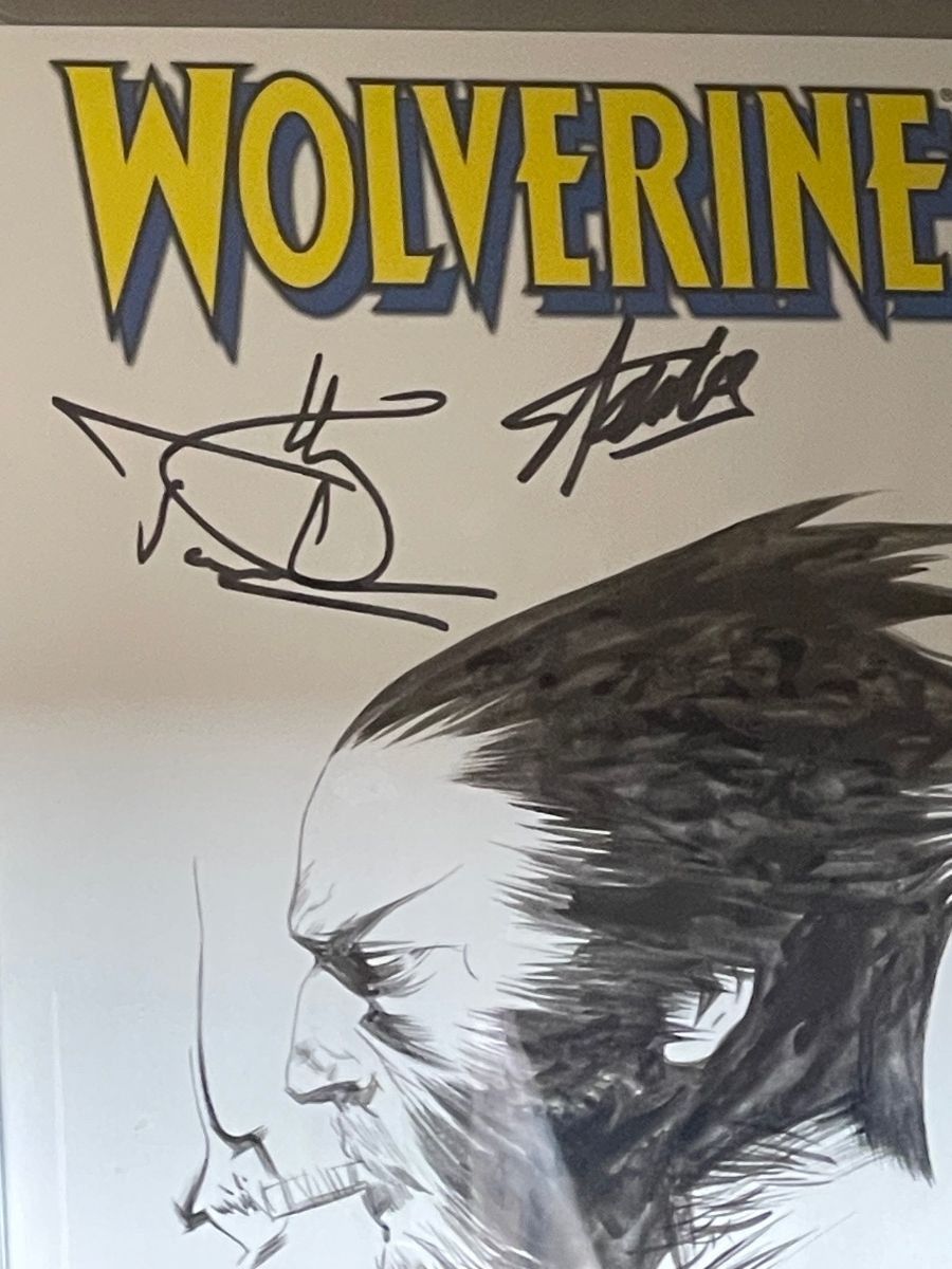 Wolverine #1 CGC SS 9.8 Jae Lee sketch signed by Jackman, Lee and