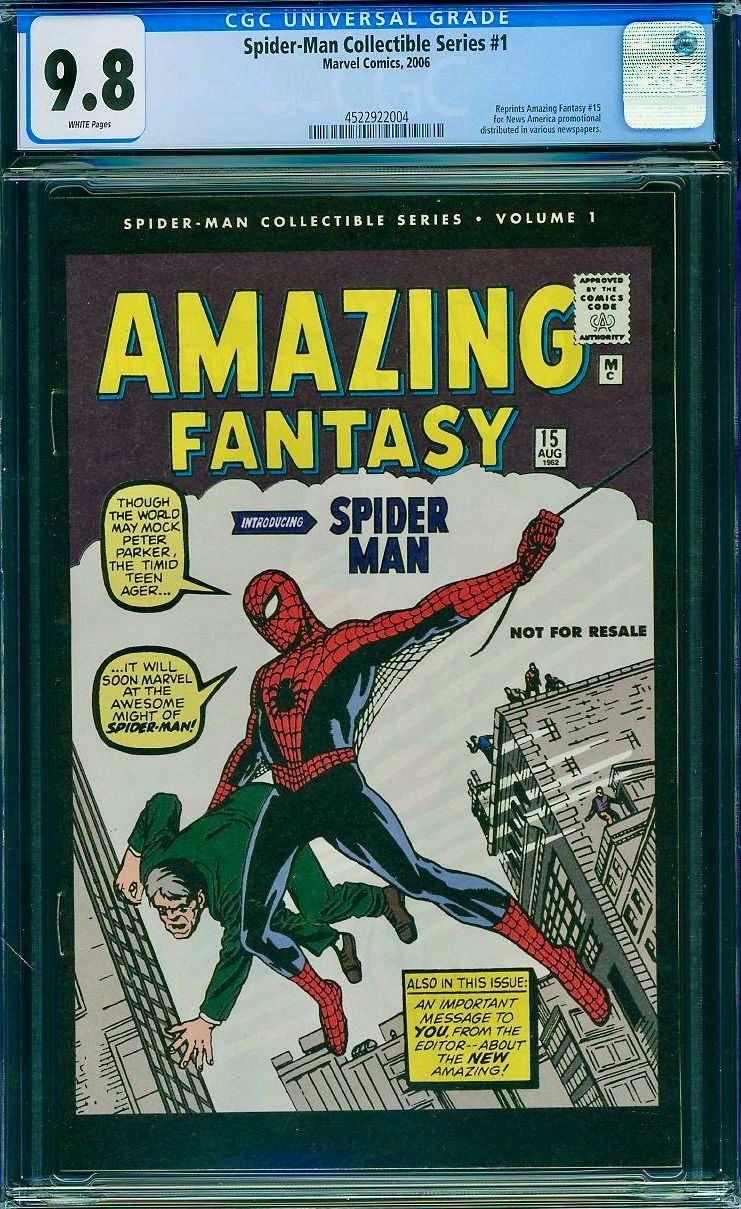 素敵な Spider-Man Collectible 2006 - Pages White 9.8 CGC #1 Series アメコミ