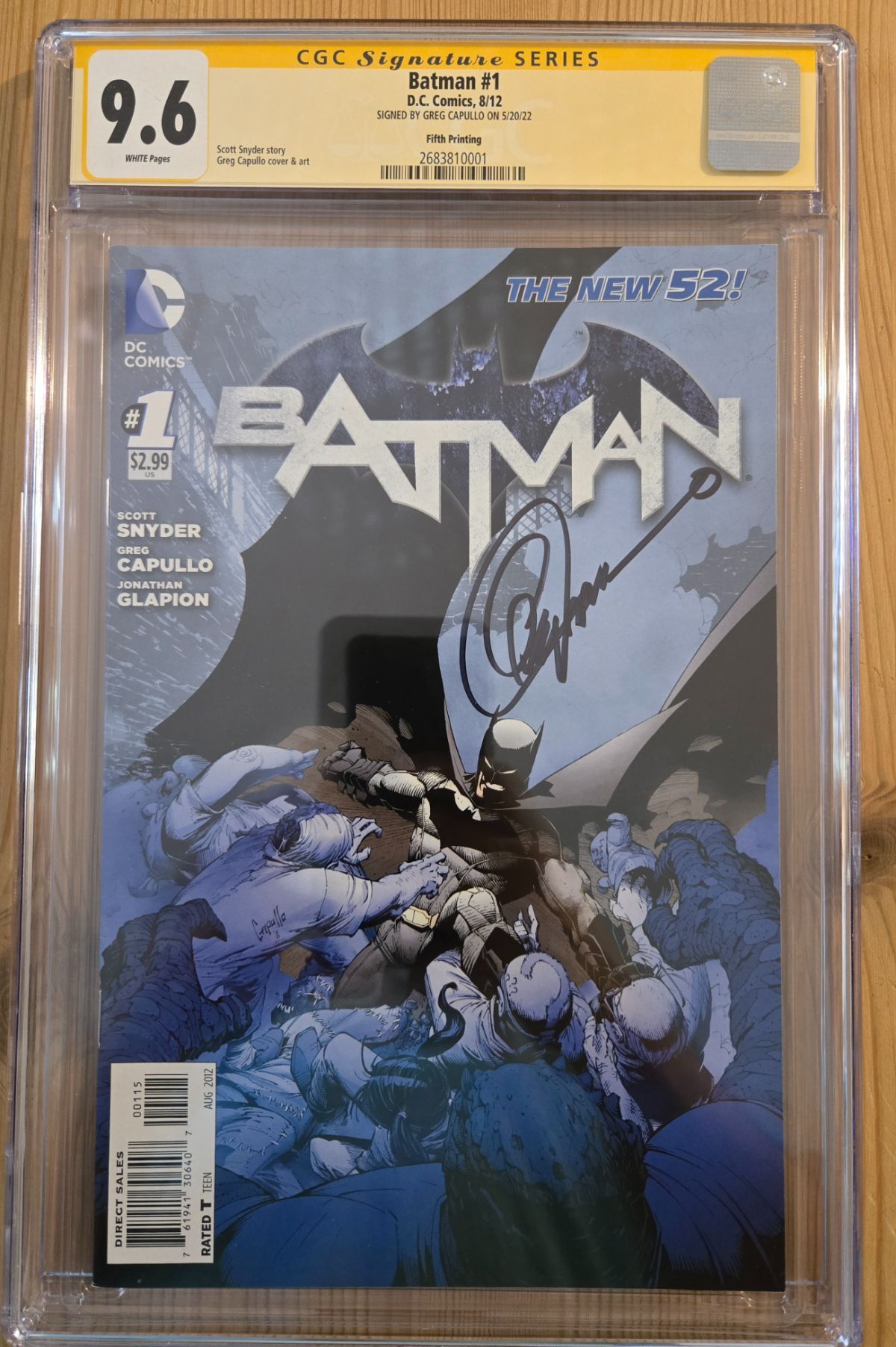 Venom #3 CGC 9.6 SS and Batman #1 2012 CGC SS 9.6 for auction