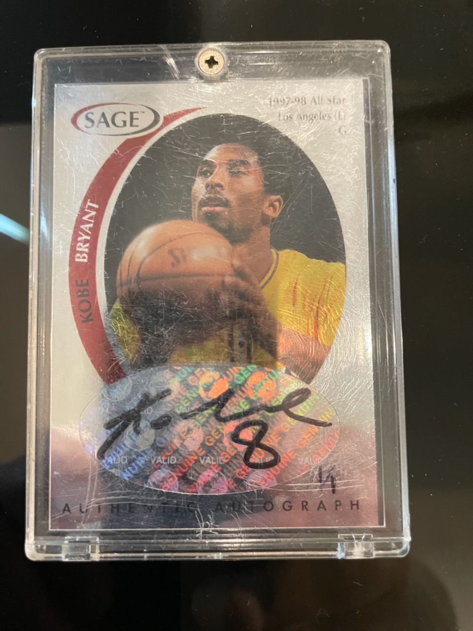SAGE - Kobe Bryant 1997-98 All Star - Autographed 1/1 - Newbie