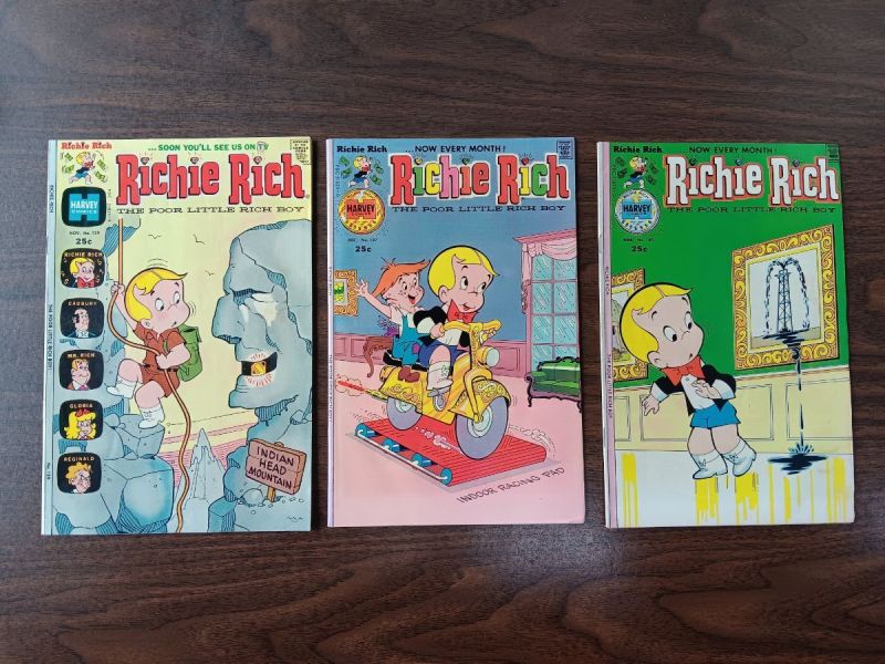 Bronze Age Harvey Lots - Richie Rich, Hot Stuff, Spooky, Casper, Wendy ...