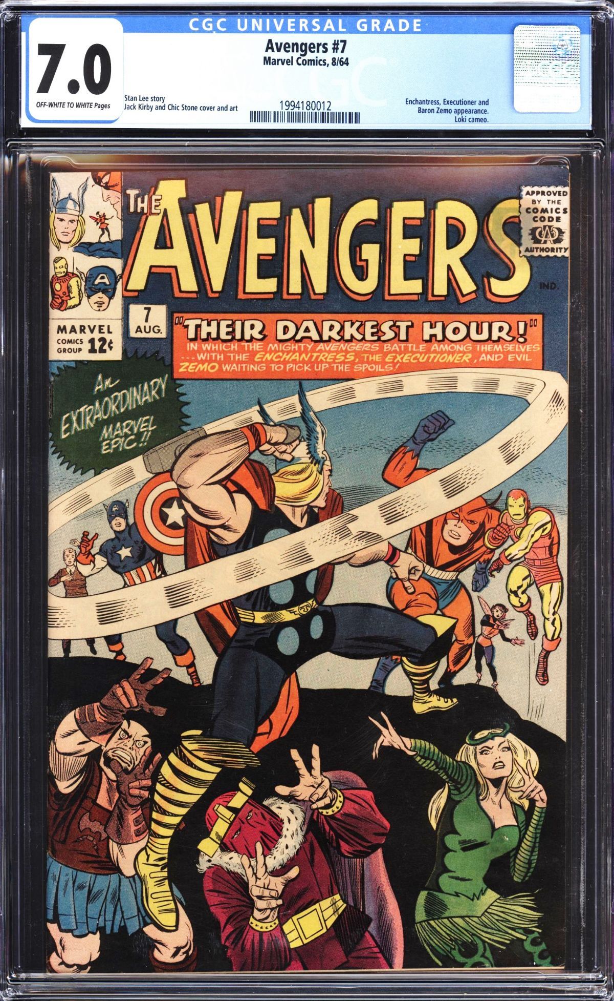Silver-age Avengers slabs #2 to 58, mid-grade beauties from my